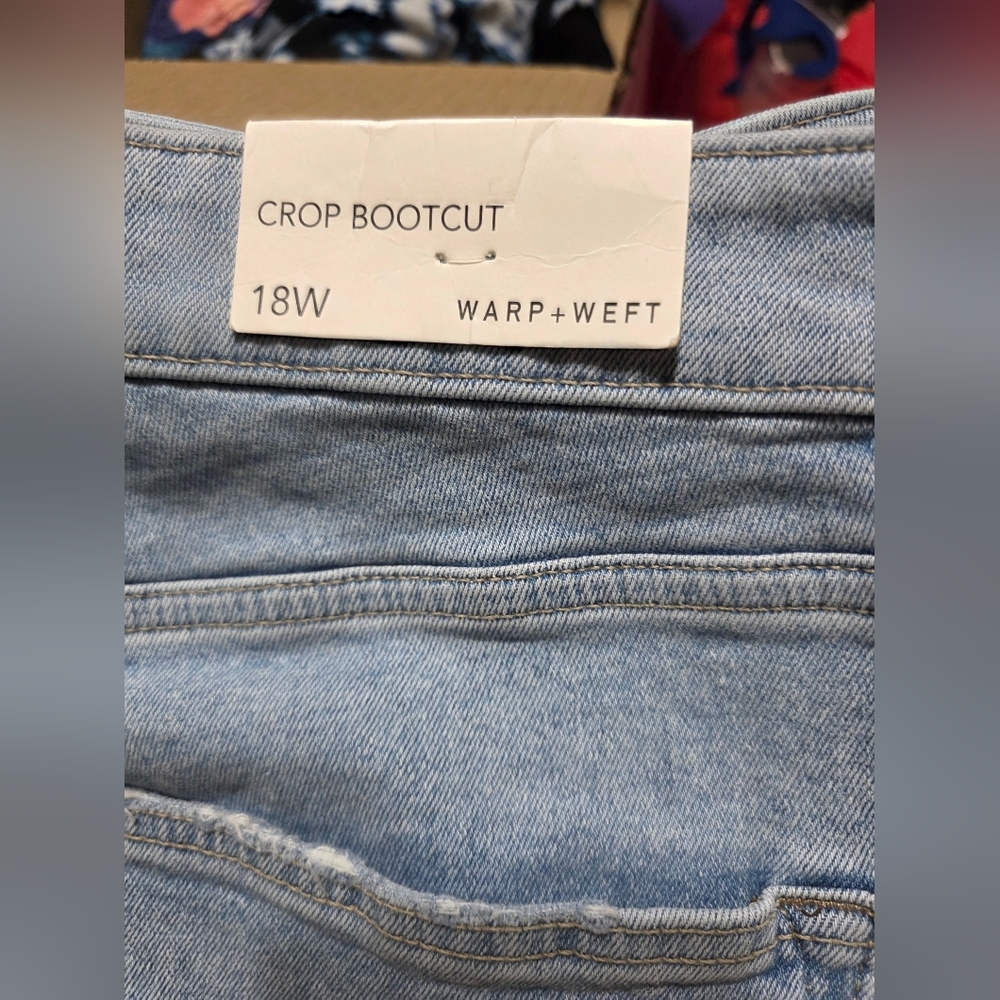 Warp + Weft Sky Blue High Rise Jeans - Picture 6 of 6